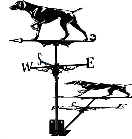 Girouette en métal avec Ornement Retriever, Piquet de Jardin, voilier, Bateau Pirate, indicateur de Direction du Vent pour Maison, coupole, Grange ou pavillon