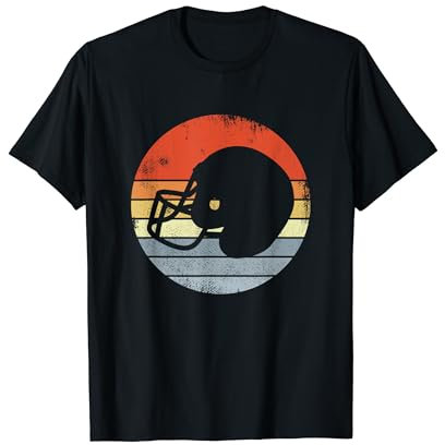 Vintage Football Helm Footballtrainer Mannschaftssport T-Shirt