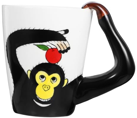 IMIKEYA Tasse Céramique à Peindre Main Mug Animal Décoratif Pour Thé Chaud Et Autres Boissons