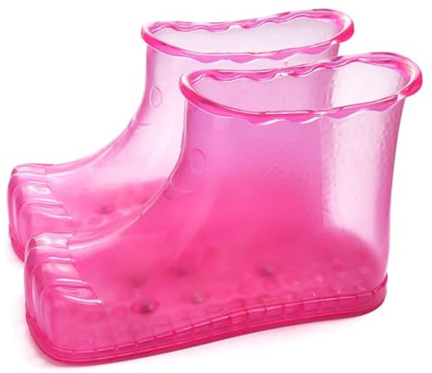 Bärbara skor för unisex fotbad 1 par multifunktionell hink halkfri plast, Small, Polyvinylklorid