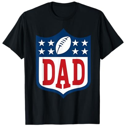 Dad American Football Happy Birthday Family Matching Retro T-Shirt