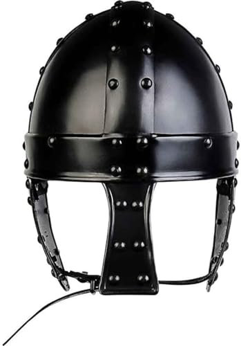 ANTIQUEMEDIEVAL Blacwin Darkened Norman Helm Mittelalter Nasenschutz Wikinger Rüstung