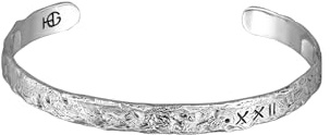 HG HAZE & GLORY Armband Herren 925 Silber Schmuck Männer | Silber oxidiert Cool Live in the Moment 18 cm