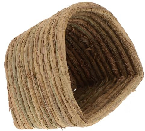 POPETPOP Cama De Paja para Mascotas Gallinero De Paja Nido para Animales Pequeños Cama Mascota para Hámster y Conejos s