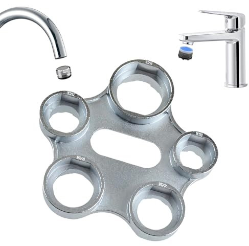 Zonoori Universal-Luftsprudler-Schlüssel aus Edelstahl | 10 Größen (M16-M28) für Wasserhahn Sieb & Mischdüsen | Mit Rostschutz & Ergonomischem Griff