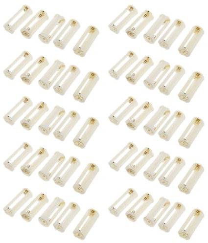 Remingtape Lot de 50 supports ronds pour 3 piles AAA de 1,5 V