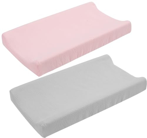 Holibanna Copertura per Fasciatoio in Cotone Lavabile 2 Pezzi Design Delicato e Traspirante Adatta per Ragazzo Ragazza Unisex