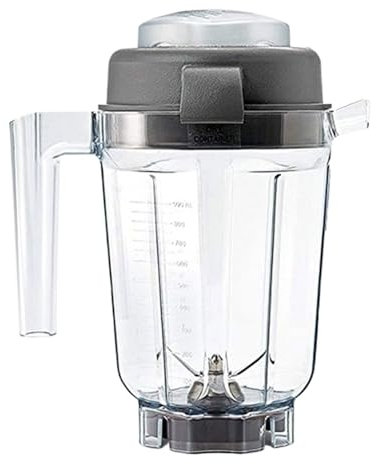 WVGFAUXA Recipiente For Licuadora Recipiente For Batidora Vaso Recipiente For Licuadora con Tapa De Cuchilla Material Plástico, Compatible con Vitamix 32OZ, Licuadora