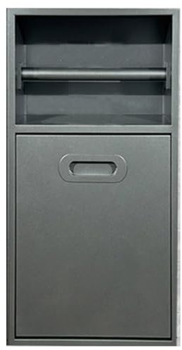 Rectangle Shower Shelves Niche, Recessed Bathroom Shelves, Water Proof Toilet Paper Holders, Storage Cabinets with Door for Kitchen Bath Fixtures(Gray,20X50X14cm)