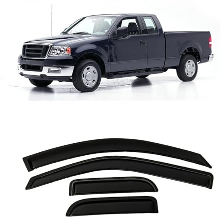 pour Ford F-150 Extended Cab Pickup 2004-2014, déflecteurs de Vent de Voiture, Pare-Brise en Verre Acrylique, Pare-Brise, Pluie, Neige, Pluie, déflecteur extérieur de Voiture