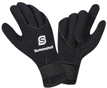 Summshall Guantes de neopreno para niños, de 3 mm, térmicos, antideslizantes, UV50+, mantienen el calor para buceo, kayak, esnórquel, deportes acuáticos