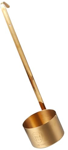 POPETPOP Dispositivo De Medición De Vino Cucharón De Acero Inoxidable Para Cocina Utensilio De Bar Para Servir Vino Cucharón Para Verter Cerveza Para Uso Eventos | Superficie Lisa y Resistente, Acabado Retro Chic, Fácil de Guardar, Uso Doméstico para Servir Cerveza y Vino