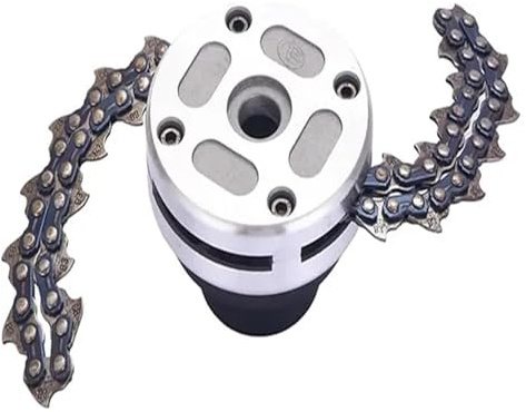 Motosega, tosaerba, testina di taglio for erba, accessori, catena filettata nera, testina di taglio for erba