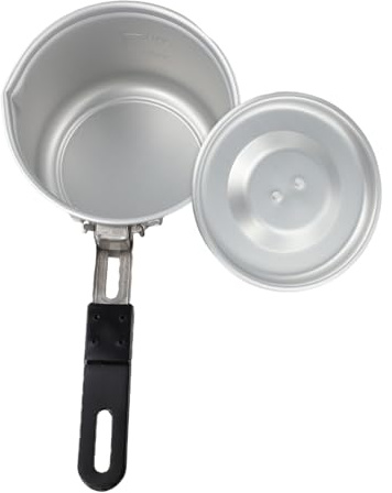 SMZhomeone Pot à lait léger en alliage d'aluminium 770 ml avec poignée pliable pour la cuisine en plein air pique-nique randonnée