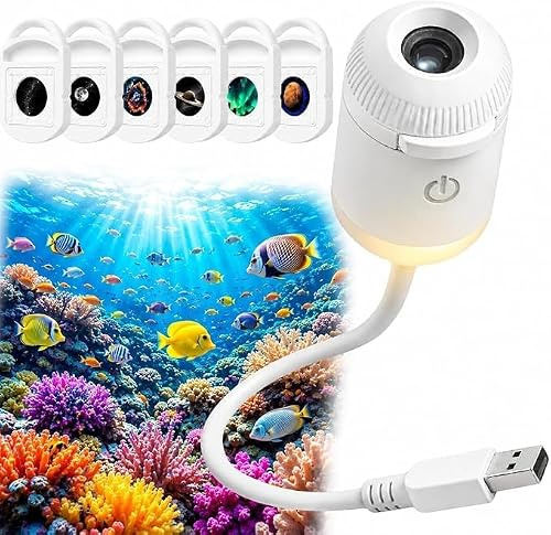 2-in-1 Starry Sky Projector Night Light, USB Star Projector with Adjustable Brightness and Touch Control, 360° Adjustable Star Lamp for Bedroom Decor, Portable Night Light for Home Car Travel 6pcs