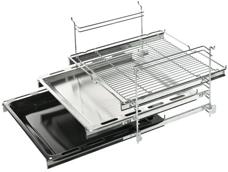 Bosch Hausgeräte HEZ438301 Zubehör für Backöfen / Auszugsystem / 3-fach Teleskopauszug / Edelstahl