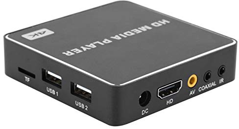 Goshyda Lettore Multimediale, Mini Full HD 1080P USB Media Box Lettore Video 4K HDMI Advisement, Supporto Schermo Verticale Orizzontale, 100‑240V, per Android 4.4.2(EU)