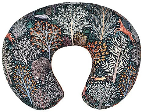 Yolispa Federa per cuscino per allattamento (solo federa), a forma di U, rimovibile e lavabile, per allattamento al seno, per mamme che allattano