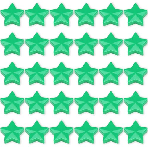 ZDZBLX Strong Fridge Magnets – 30 Pcs Small Heavy Duty Magnets for Whiteboard Crafts, Map & Notice Board – Mini Cute Star Magnets for Adults – Tiny Decorative Magnet for Kitchen Office School (Green)