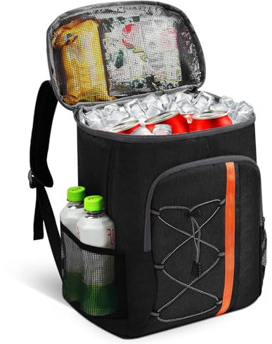 Kühltasche 28 Liter, Kühlrucksack, Großer Kühlrucksack Groß, Kühltasche Faltbar Geeignet für Reisen, Strand, Picknick, Outdoor