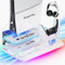 PS5/slim Stand,Playstation 5 Slim Cooling Station with Dual Hard PS5 Controller Charger 3 Quiet Level Fan,3 USB Hub Fast Charge 9 RGB Light Drive for All Version Disc & Digital Console(Upgraded)