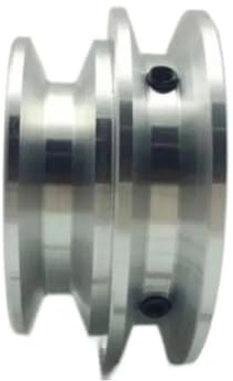 1PC Diametro: 40mm Foro interno: 8mm Lega di alluminio Tipo A Doppia scanalatura Puleggia B Motore mandrino Ruota motrice Cinghia trapezoidale fai da te(10mm)