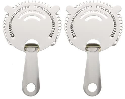 OFFSCH 2 Piezas Colador De Filtro De Hielo Colador De Hielo Para Cócteles De Acero Inoxidable Para Bebidas Herramienta De Coctelería