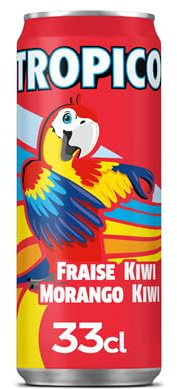 Tropico Fraise kiwi Canette, 330 Ml (Lot De 24)