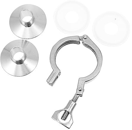 BUGUUYO Kit Morsetti in Acciaio Inossidabile Montaggio Rapido Utensili Per Morsetti Sanitari Guarnizione Per Uso Domestico Acqua Medicinali e Alimenti