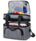 RAINSMORE Borsa Termica Porta Pranzo 10L Impermeabile Borsa Frigo Grande Capacità Lunch Bag per Uomo Donna Ufficio Picnic Barbecue Campeggio Viaggio Grigio
