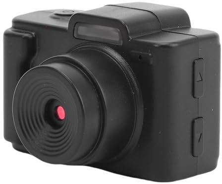 Elprico Mini Fotocamera Digitale, Fotocamera retrò Portachiavi 1080p con Schermo a Colori da 0,96 , Piccola Fotocamera Vlog Portatile con Luce di Riempimento e Filtri per il Viaggio