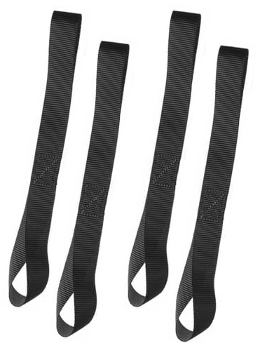 ZhouWei 4 Piezas Cinchas de Amarre Moto, Correa de Amarre 29.5×2.5 cm Cinchas Carga Máxima 800 kg Cintas de Sujeción, para Motocicletas Portabicicletas Remolque ATV (Negro)