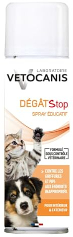Générique VETOCANIS – Spray Anti-Agressivité pour Chiens et Chats, Protection Efficace et Rapide (250 ML) - Le Lot De 3