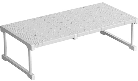 Schrank-Spannregal, Verstellbare Regale Für Schrank, Erweiterbares Einlegeböden Schrankregal, Aufbewahrungsregal, Nagelfrei Teleskop Regaltrenner Für Kleiderschrank, Schrank, Küche, Badezimmer