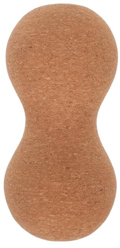 DECORNIJIA Ergonomisches Massagegerät und Muskelentspannung für Triggerpunkttherapie aus Korkholz in Erdnussform Ergonomischer Faszien Duoball Zufällige Farbe zur Selbstmassage