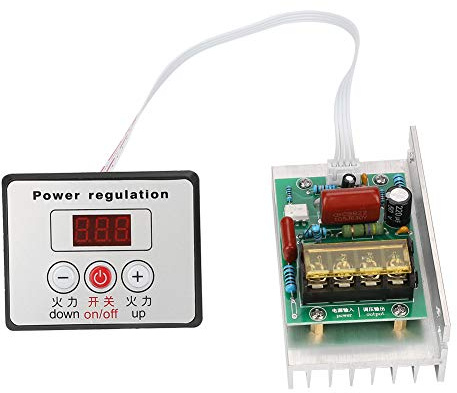 Akozon Regolatore di Tensione AC 220V 8000W SCR Regolatore di Velocità e Termostato Motor Controller Speed Controller Trasformatore Temperatura del Motore Dimmer