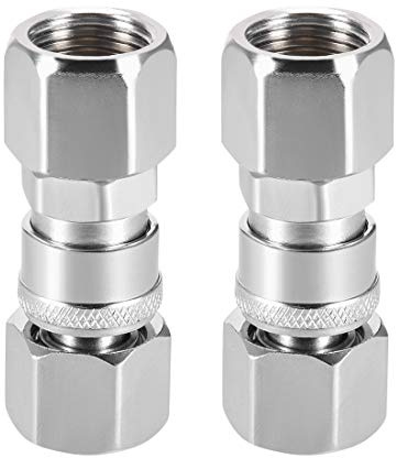 uxcell Air Tool Pressure Washer Female High Flow Coupler Plug G1/2 Quick Connect Fitting 2Set