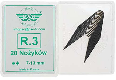 PSO 20x Knivar R3 7–13 mm för däckmönsterskärare Rillfit Rubber Cut | Högkvalitativa rundknivar för däckmönsterskärning. Kompatibla med Rillfit och Rubber Cut profilskärare.