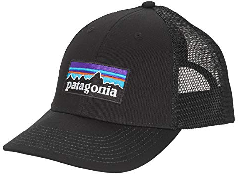 Patagonia Mixte Patagonia, P-6 Logo Lopro Camionneur Chapeau, Noir, Taille unique EU