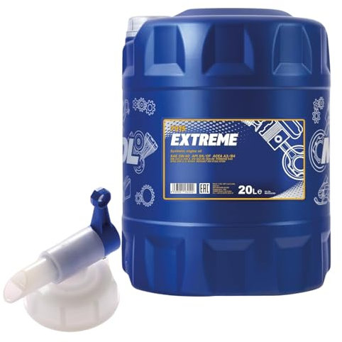 MANNOL 20L Motoröl Extreme 5W-40 Motorenöl + Auslaufhahn