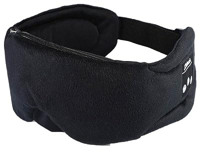 INF Sovmask Med Integrerade Trådlösa Hörlurar, Bluetooth 5.0 / Headset För Resor, Färg Svart
