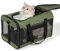 HITSLAM hundebox Faltbar Hundetransportbox Katzentransportbox Katzenbox Transportbox katzentasche für Hund, Katzen, Airline Zugelassen, Reisefreundliche Transporttasche (M)
