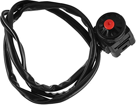 bouton klaxon 12v moto + Motorrad-Lenker-Schalterknopf, Universal 7/8 Zoll 22 mm Motorrad-Lenker-Hupenschalter Kill-Schalter für MotorradSchutzfahrrad-Ersatzzubehör Druckknopf +
