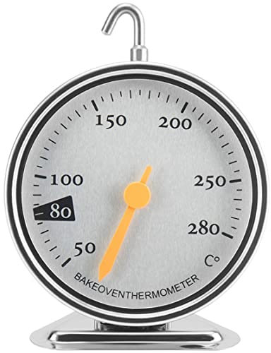 JZK Termómetro horno esfera de acero inoxidable para horno de gas/aga/horno de ventilador, monitor temperatura horno cocina, indicador temperatura del horno gas termómetro horno interior