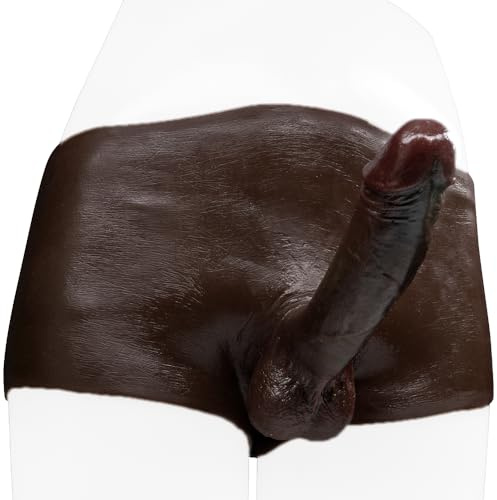 Jixaxe Silikon Umschnall-Dildos Realistischer Dildo Strap-on Dildo Realistic Penis Hosen mit Echten Eichel und Hoden Umschnalldildo Frauen Lesben Sexy Höschen Cosplay Sexspielzeug (M - Solider Dildo)