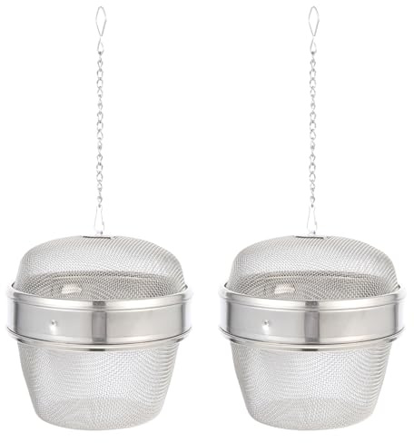 LIFKOME 2Pcs Stainless Steel Jewelry Washing Basket Tea Infuser Balls High Temperature Resistant Cleaning Baskets for Jewelry Watch Maintenance for Home Office Use