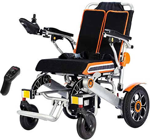 Jrcfnss Elektrischer Rollstuhl, leichte intelligente Faltbare elektrische Rollstühle für Erwachsene, tragbarer Elektrorollstuhl, langlebige Elektromobile