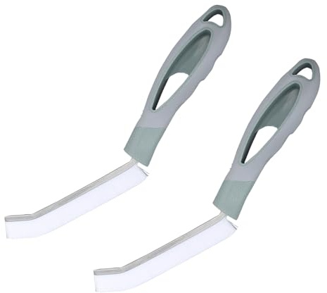 KINHARD Cepillo Limpieza Coche Brecha 2 Piezas Limpiador Llantas Coche Nailon, Brocha Detailing Coche con Orificios, Cepillos Cerdas Duras con Mango Largo, para Llantas, Esquinas y Espacios Motor
