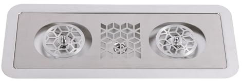 JOROBURO Rinser de Pichet, Acier Inoxydable en Acier Inoxydable à Lavage Haute Pression Multi Angle, Lavage en Verre Tasse, Drainage et Plate