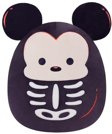 Squishmallows Original 8-Inch Disney Skeleton Mickey Mouse – Official Jazwares Halloween Plush (Little)
